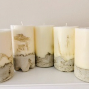 Concrete Candle Pillars