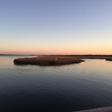 Serene sunrise over Green Creek Serene sunrise over Green Creek